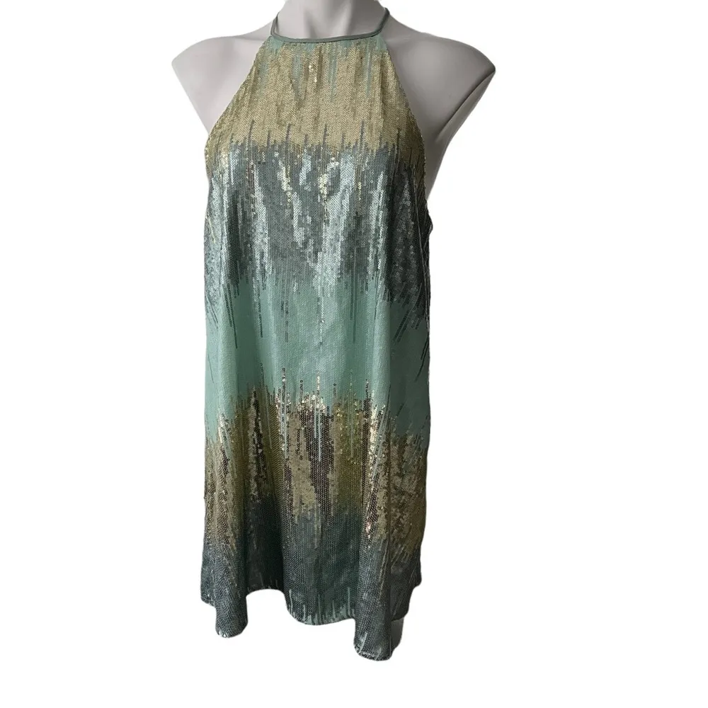 Show Me Your Mumu Gomez Mini Sequin Halter Dress - Image 3