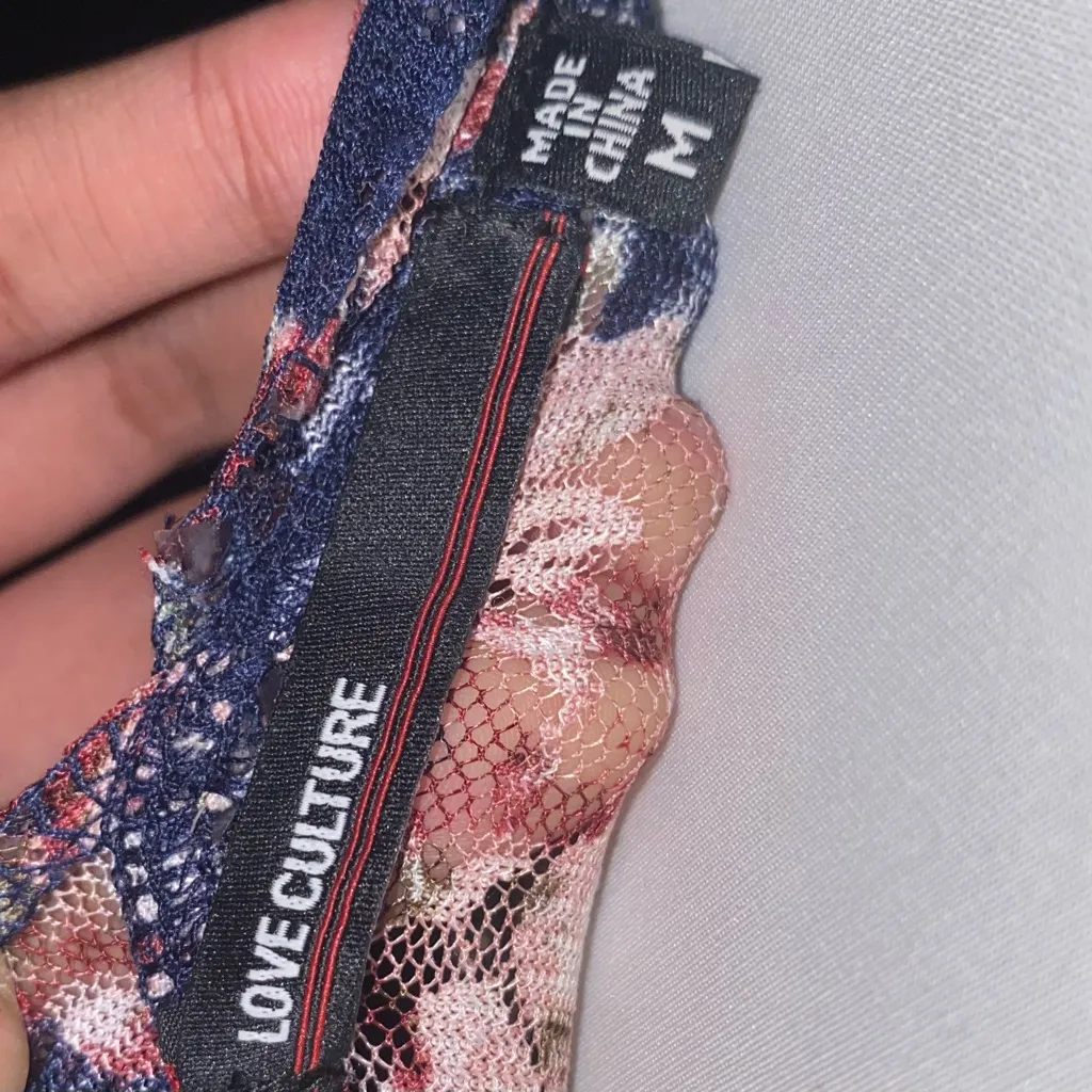 Love Culture whimsical gothic fairycore floral print square neck crop top - Image 10