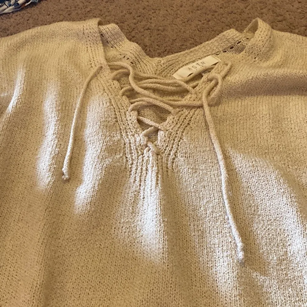 Astr peasant knit sweater small - Image 5