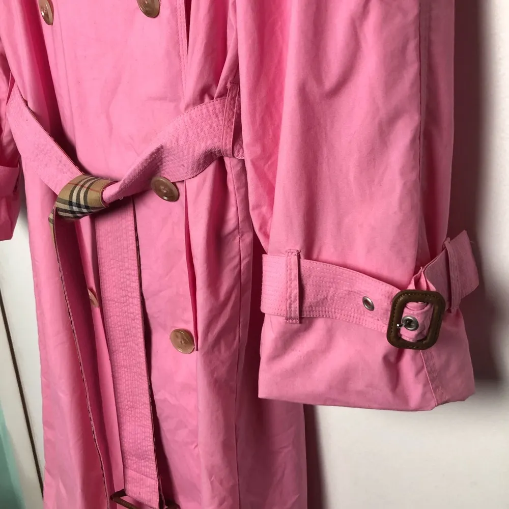 CUSTOM Light Pink Trench coat Size 8 - Image 3