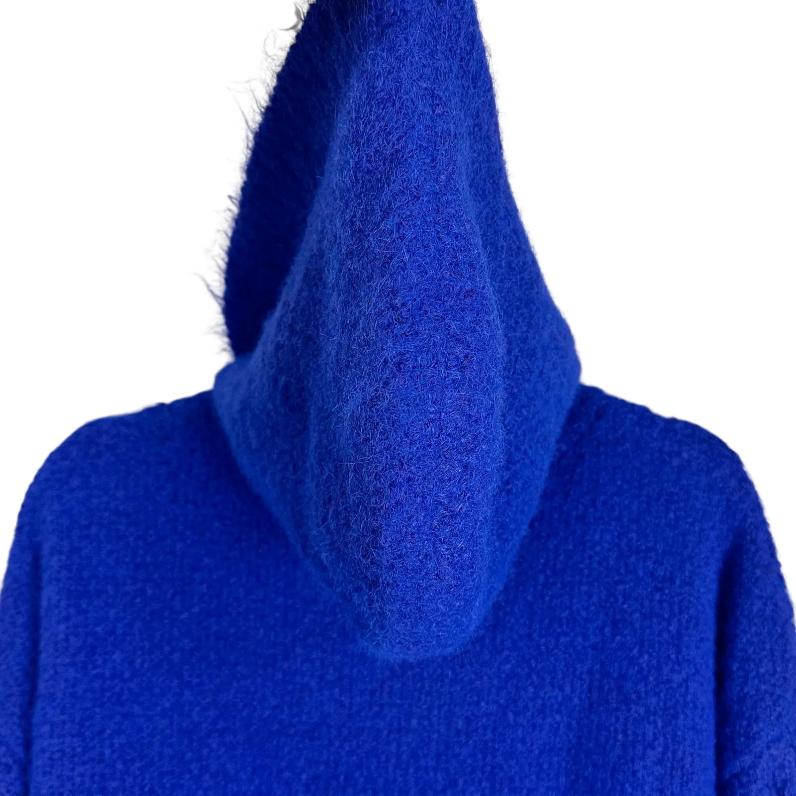 Lisa Says Gah Shelby Lace Embroidered Bow Hooded Cable Knit Zip Sweater Sz S NWT - Image 9