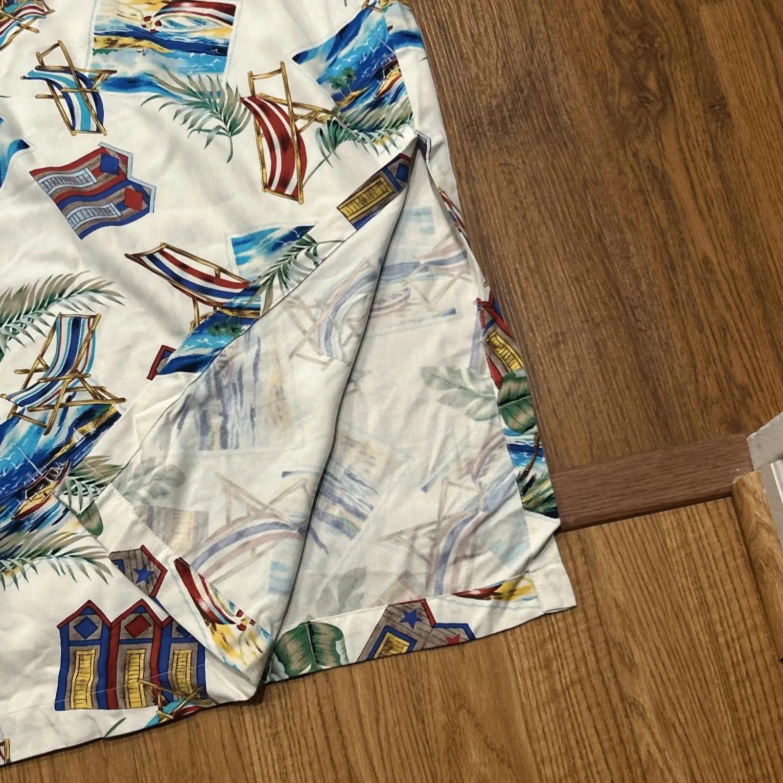 Caribbean Joe Dress Womens 1X Maxi Tropical Hawaiian Vacation Resort Beach New - Image 6