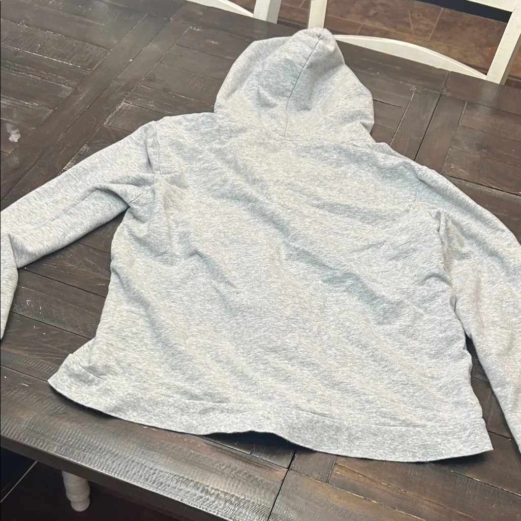 Lacoste Light Gray Hoodie with Navy Accents - Image 6