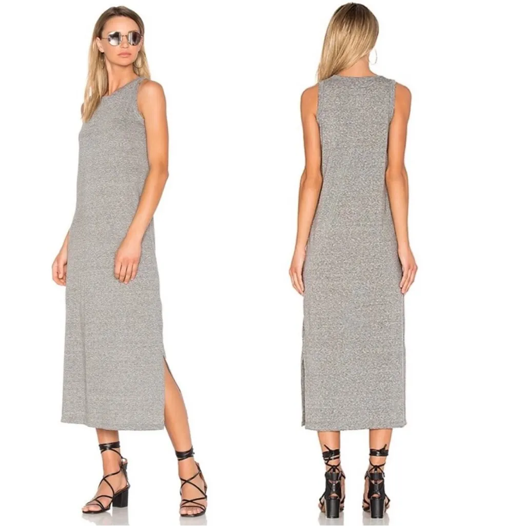 Current/Elliott The Perfect Muscle Tee Dress Heather Grey 1 Small - Image 2