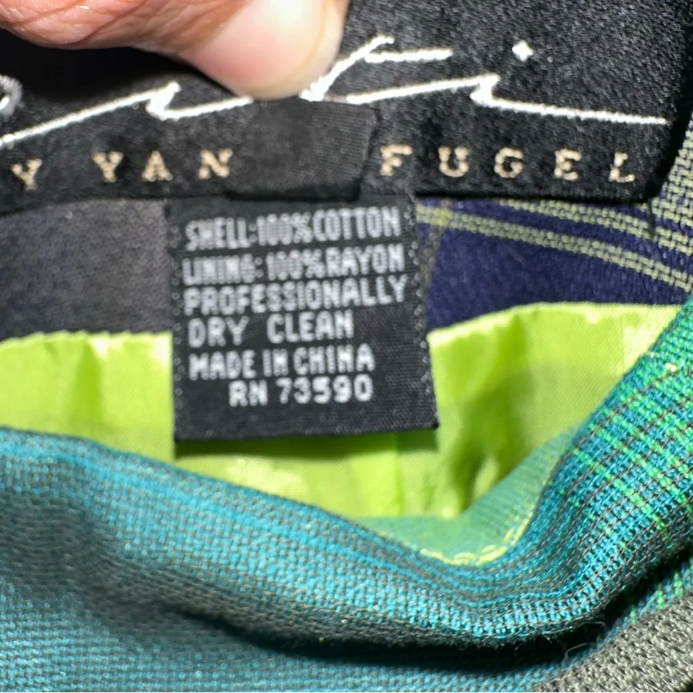 Citi by Yansi Hugel Vintage Plaid Straight Pencil Skirt w/ belt Women’s Sz 4 90s - Image 3