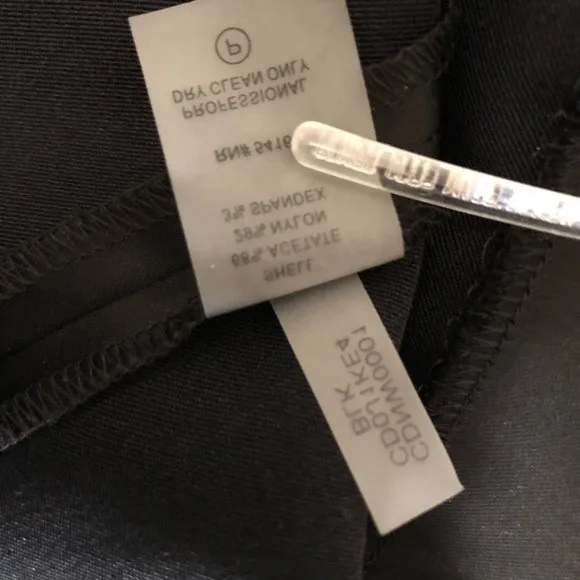 CALVIN KLEIN Satin Black Sheath Dress LBD Crystals Cocktail Dress Womens Size 8 - Image 6