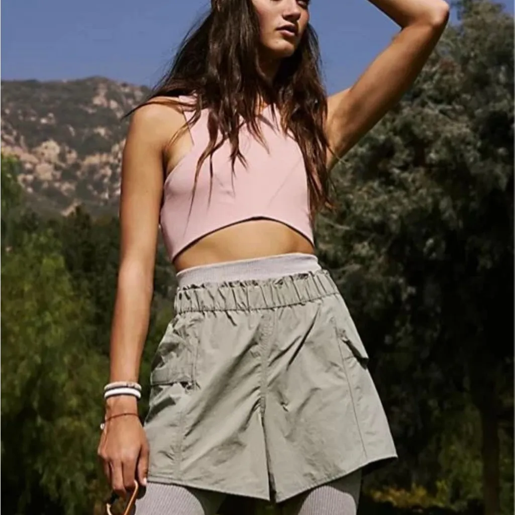 FP Movement by Free People Blue In The Wild Hiking Utility Shorts Sz M Gorpcore Size M - Image 2