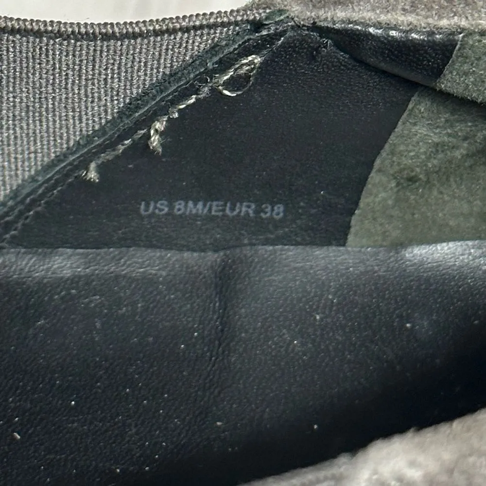 Vince Warren Womens 8 US 38 Gray Suede Platform Slip On Sneakers Shoes Comfort - Image 6