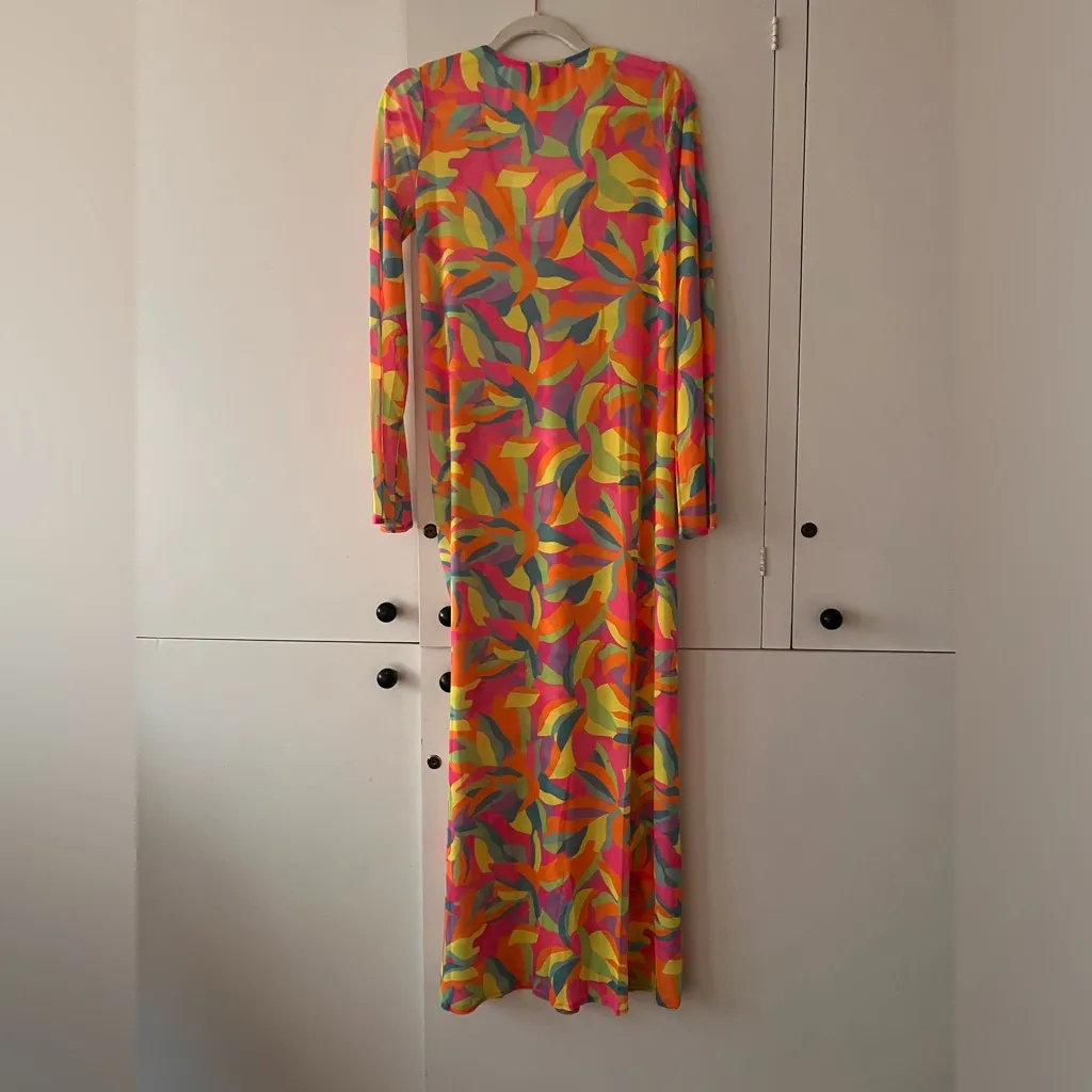 NWT show me your MuMu santos cover up in neon tropic - Image 8