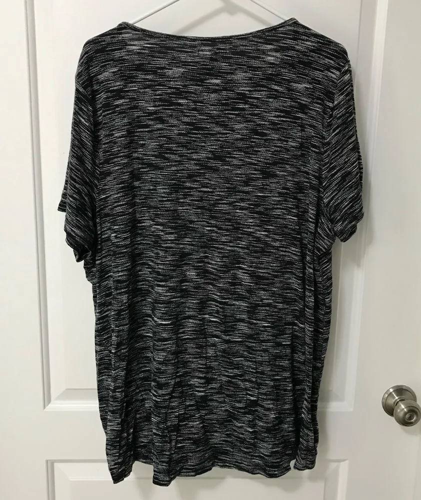 Apt 9 Black Pullover Rayon/Spandex Top Size 2X EUC - Image 2