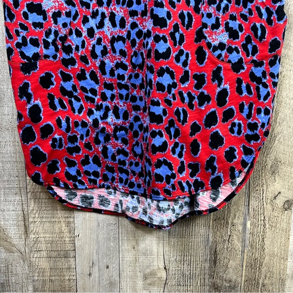 Picadilly Canada Small Animal Print Shirt Dress w/3/4 sleeves and Pockets - Image 4