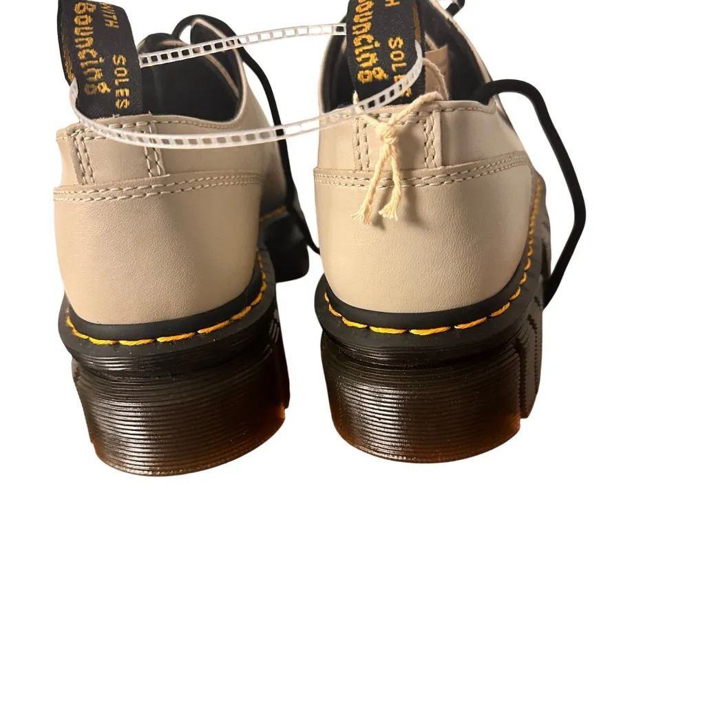 Dr. Martens 10M  Audrick 1461 3-Eye Oxford Shoes Beige Platform Oxford Shoes - Image 8