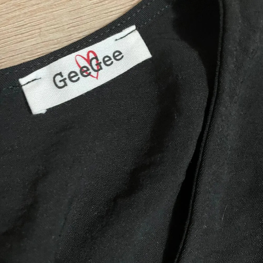 GeeGee Romper Womens Small Black Shorts - Image 3