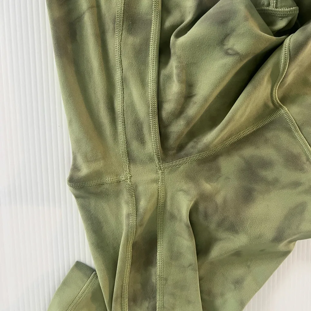 lululemon Align High-Rise Pant 25 Diamond Dye Vista Green Olive size 4 - Image 7