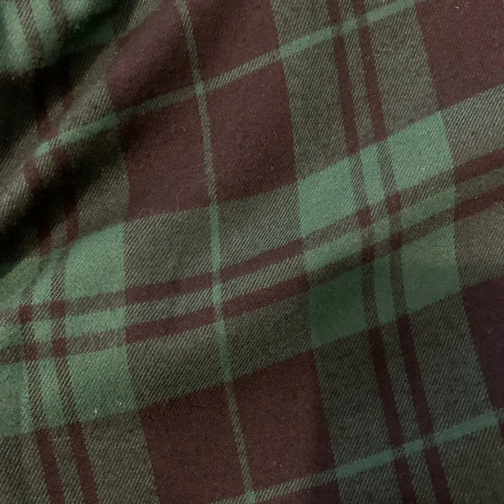 Zara Green Draped plaid top with slit open front Size XS - Image 5