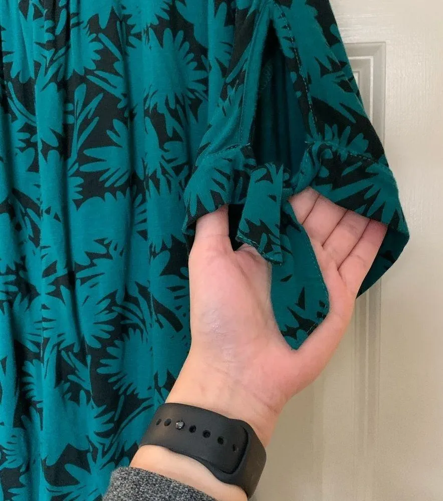 Anthropologie Akemi and Kin Teal Blouse XS - Image 6