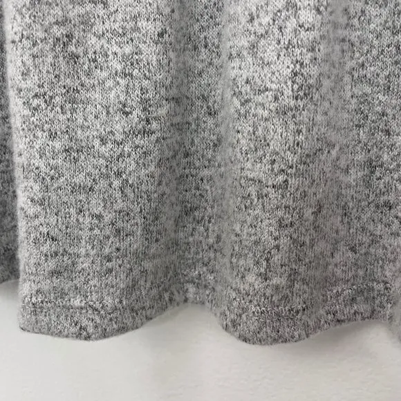 New Kim & Cami Soft Knit 3/4 Sleeve Square Neck Sweater Heather Grey Size Medium - Image 12