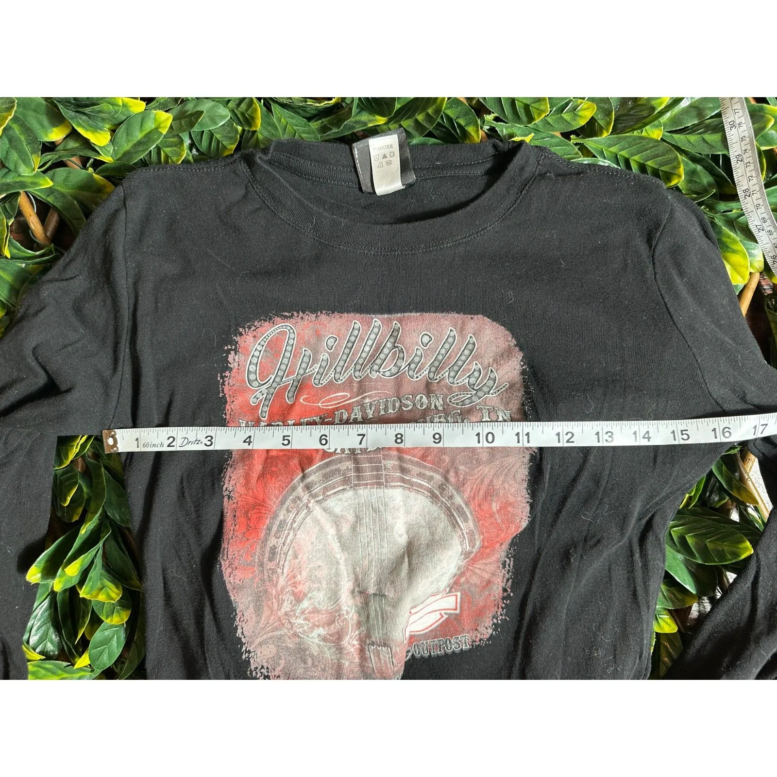 Harley Davidson 2018 Black Longsleeve GATLINBURG TN T Shirt Size Medium - Image 9