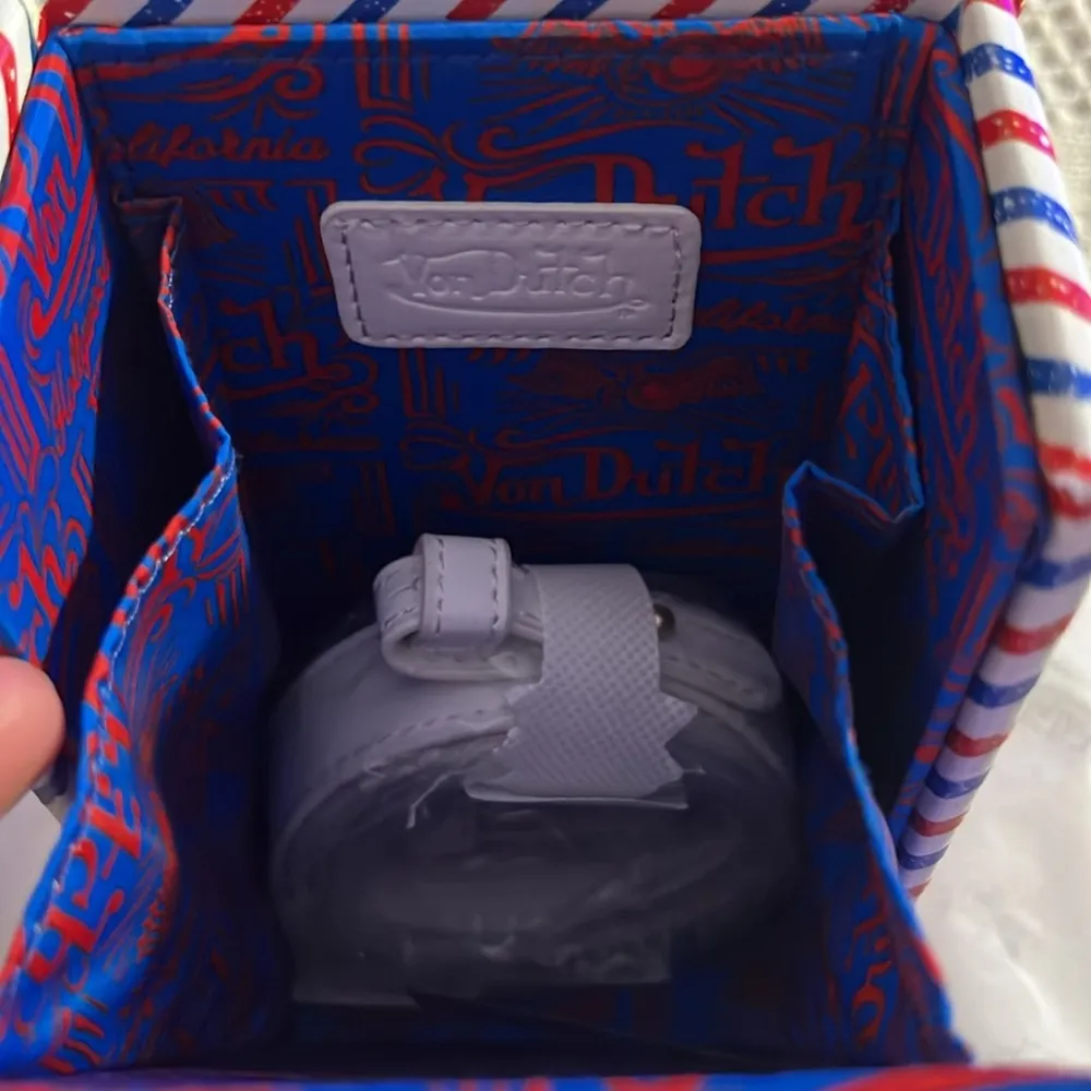 VON DUTCH barber shop stripe cross body - Image 7