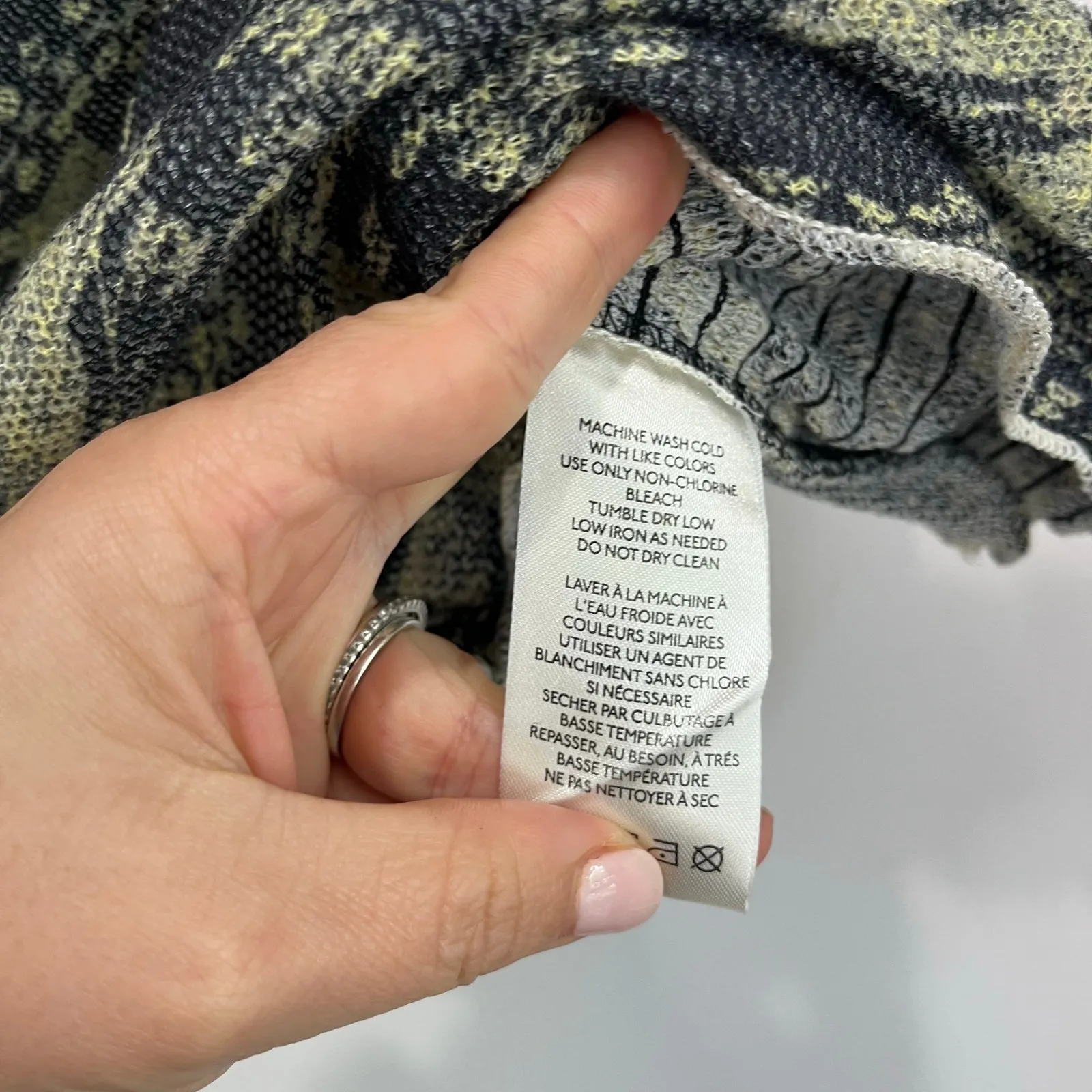 Free People Oh My Baby Ruched Animal Print Cropped Sheer Top Size XL - Image 7