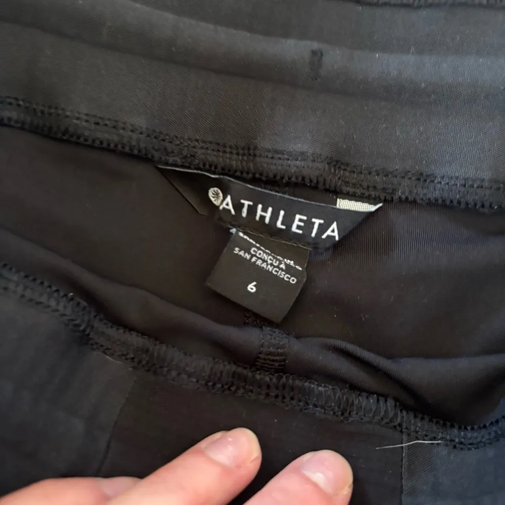 Athleta Black Tennis Pull On Skort Size 6 - Image 5