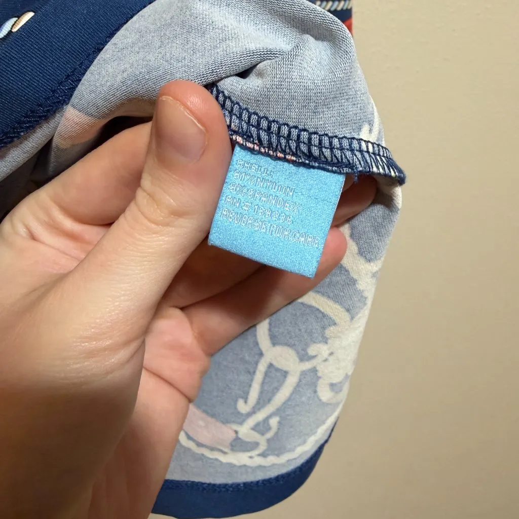 J McLaughlin Catalina Cloth Blue Equestrian Lion Rope Signature 3/4 Sleeve Tee Size M - Image 10