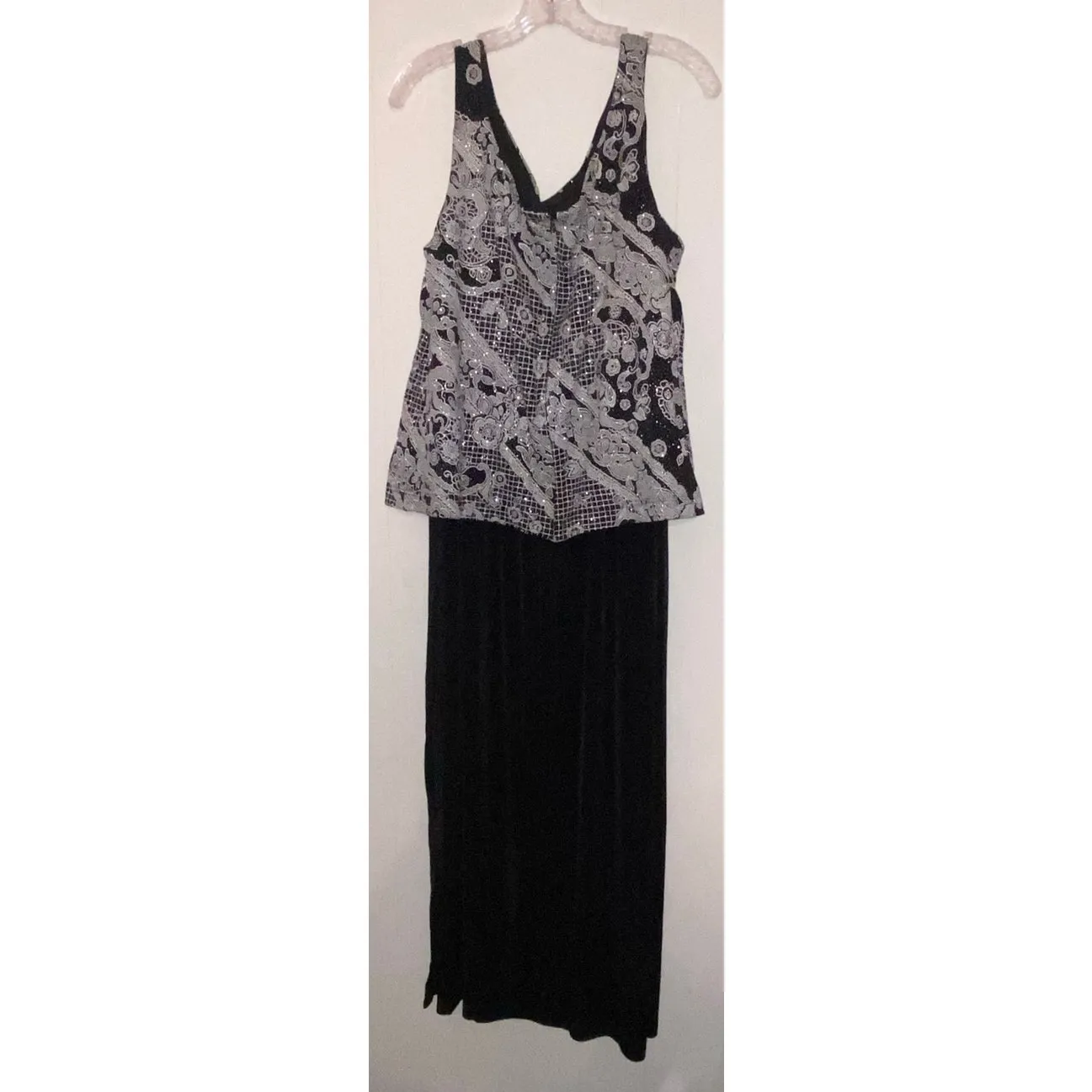 Jessica Howard Slinky Liquid Knit Holiday‎ Party Dress Sparkle Glitter Size 20 - Image 3