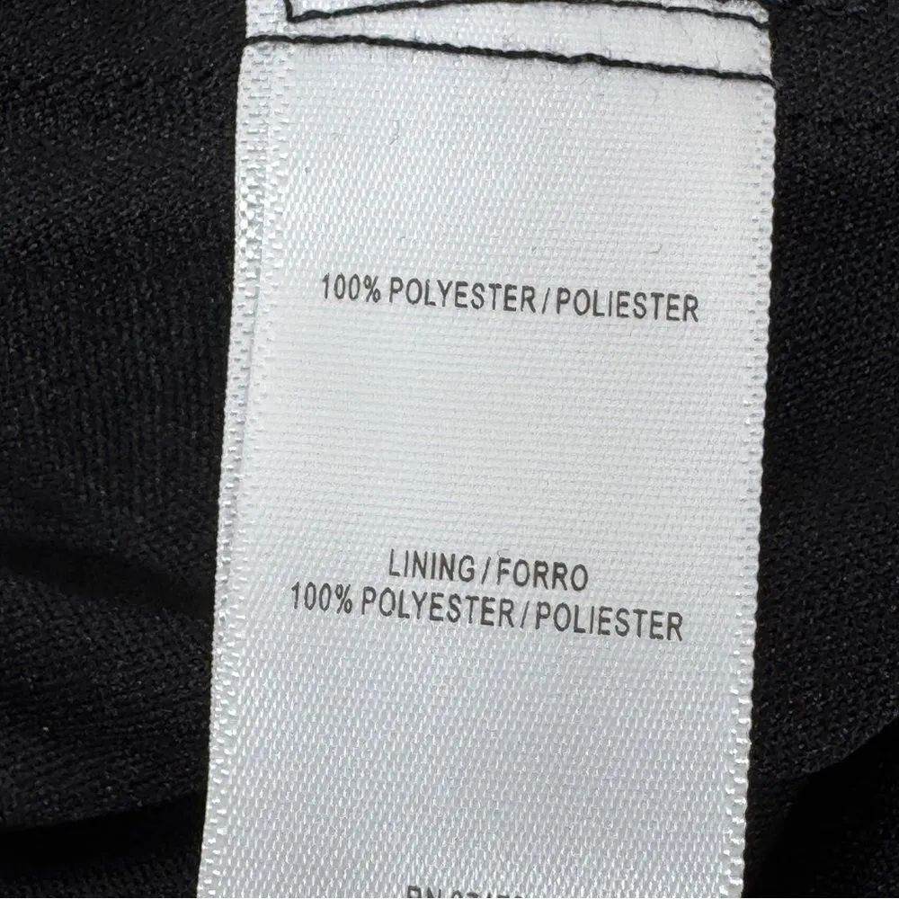 Maison‎ Tara Dark Floral Pleated Sleeve Chiffon Fit Flare Dress Black Multi 10 - Image 11