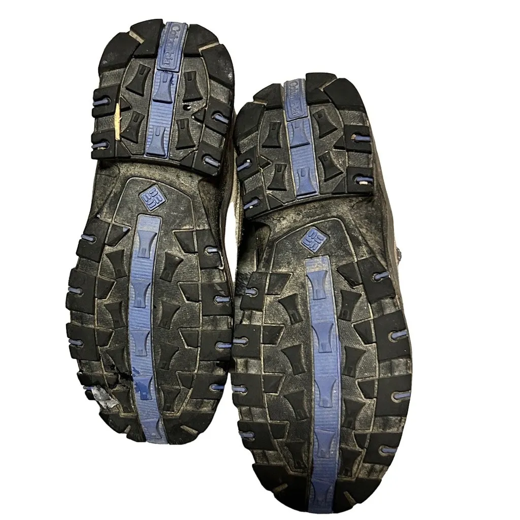 Columbia Razor Ridge Mid Hiking Boots Size 7 Grey Suede Waterproof GUC - Image 3