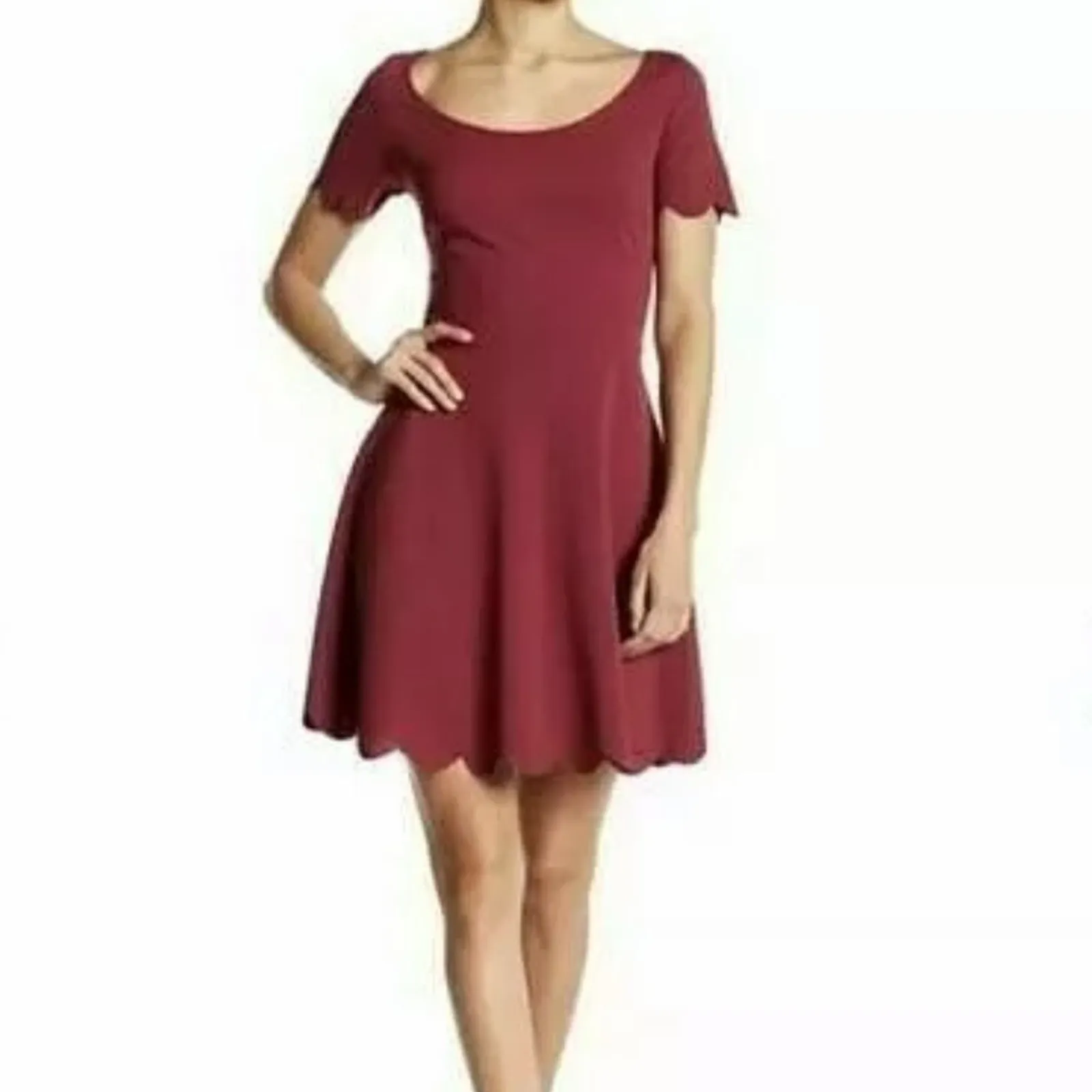 Vanity Room Dress Scallop Hem - Image 2