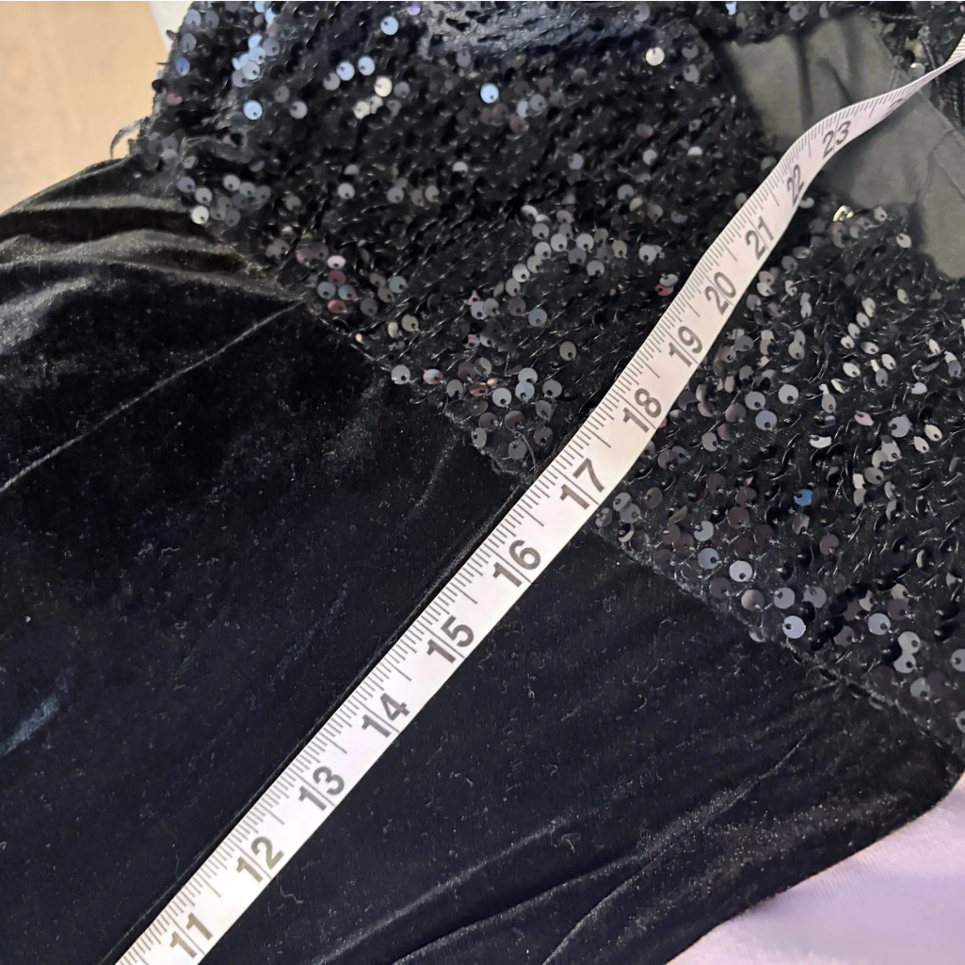 Zara blogger favorite velvet fringe sequence halter Black Women's Jumpsuit - Image 9