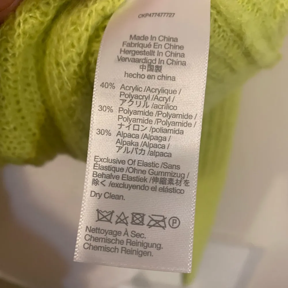 Madewell | Lemon lime wool blend long sleeve sweater size small - Image 3