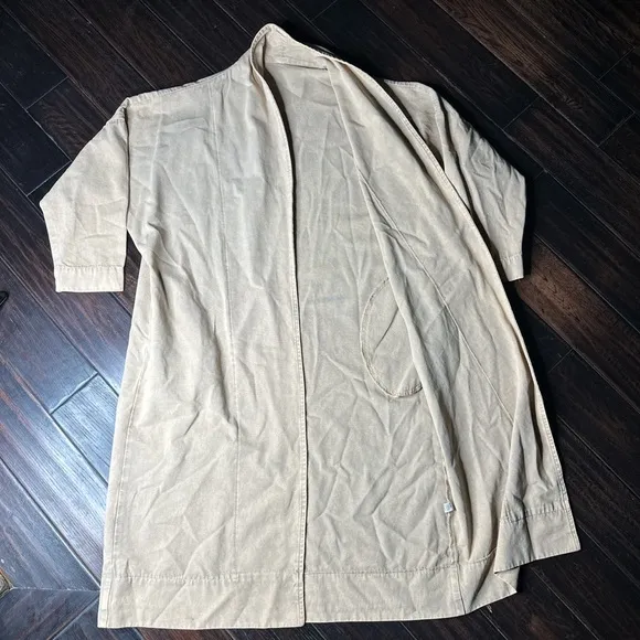 Coat long layering jacket Los Angeles Apparel coastal basic COTTON lightweight - Image 1