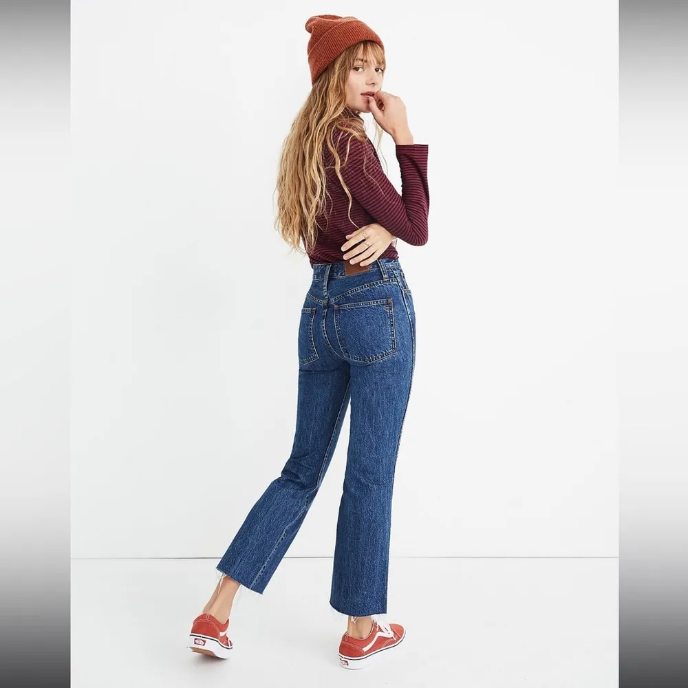 Madewell Rigid Demi Boot Crop Jeans in MacGill Wash 26 - Image 3