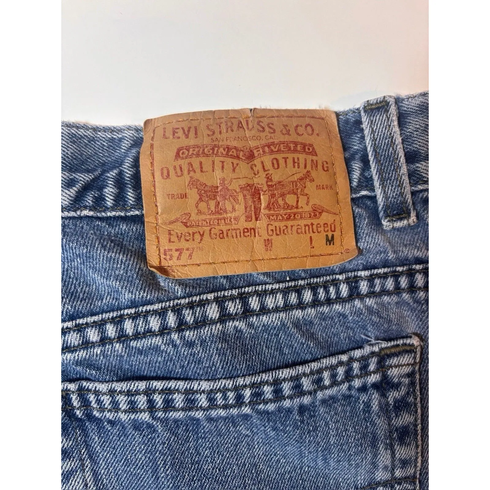 Vintage Levi's 577 Womens 12  Low Rise Loose Fit Denim Y2K Medium Wash USA made - Image 3