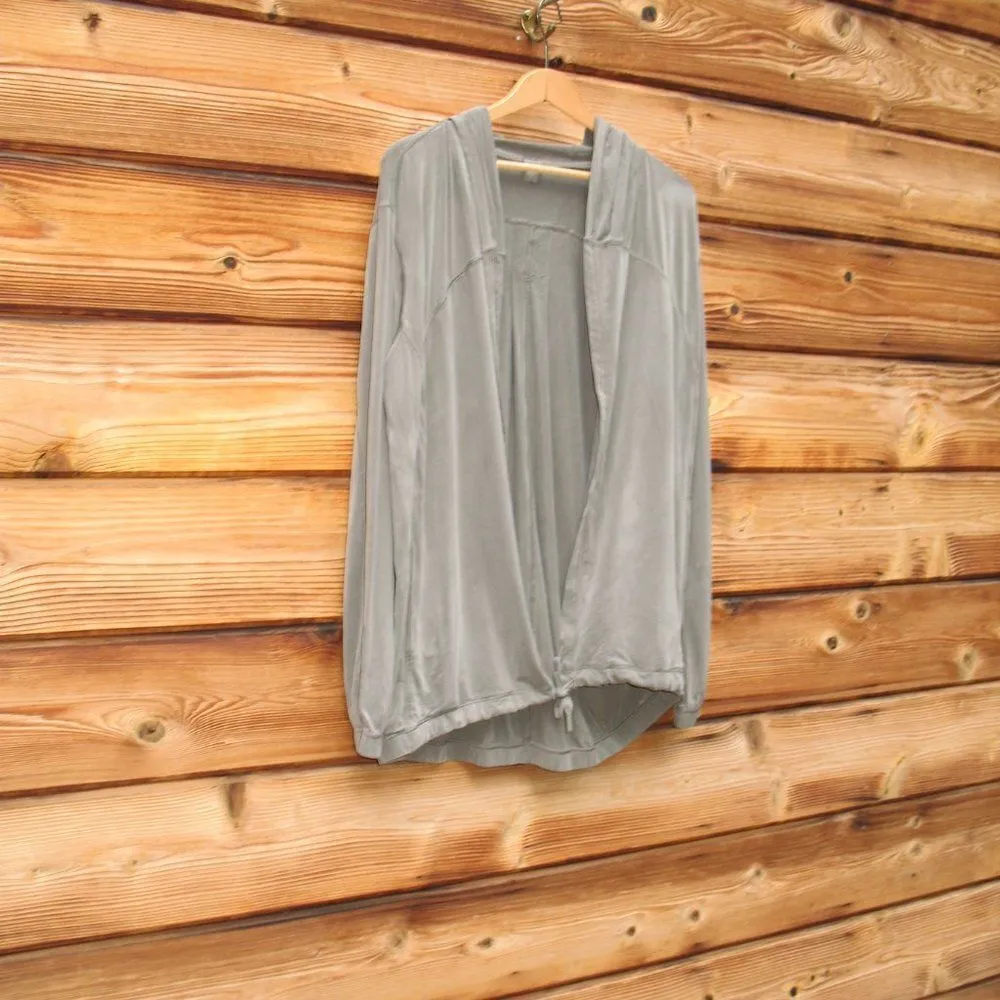 Lululemon Into Something Good Hoodie Jacket Grey Sage - Image 4