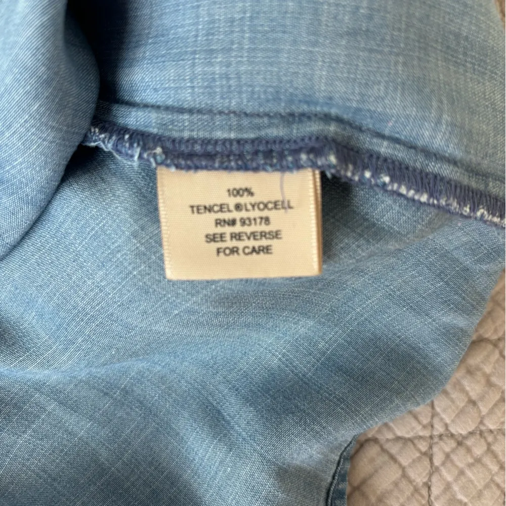 Philosophy‎ Dress Womens Large Blue Floral Embroidered Boho Western Festival - Image 10