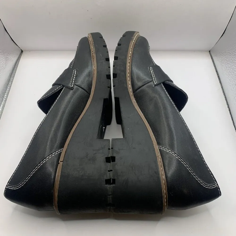 Blondo Dulce Waterproof Women's platform Loafers chunky size 9.5 black E6 - Image 6