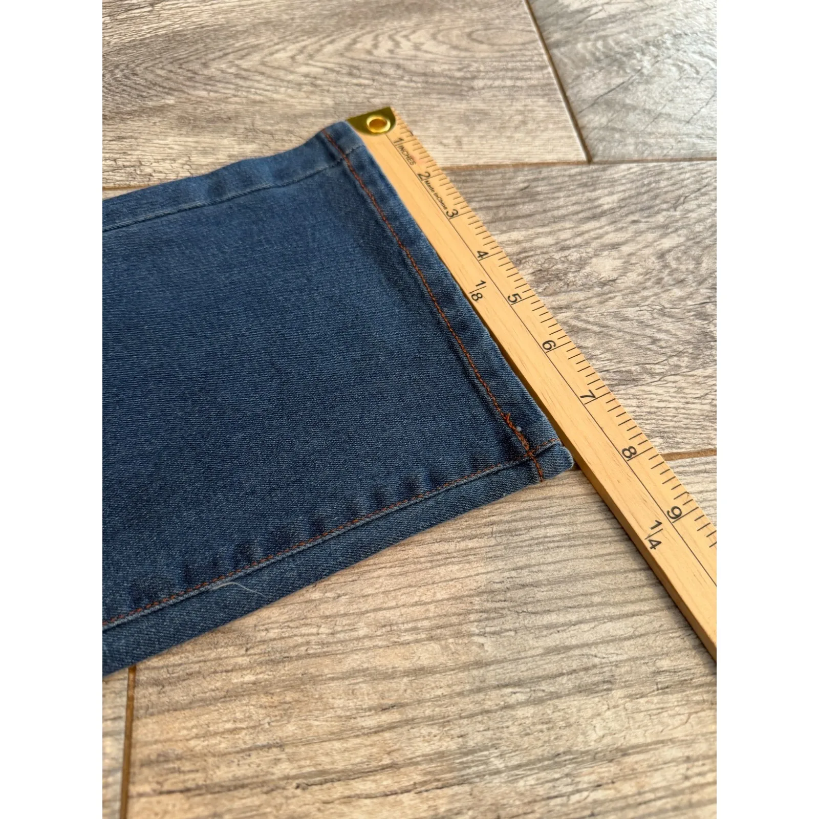 Judy Blue High Waist Denim Jeans Button Fly size Small NWT Straight Leg Boho Y2K - Image 8