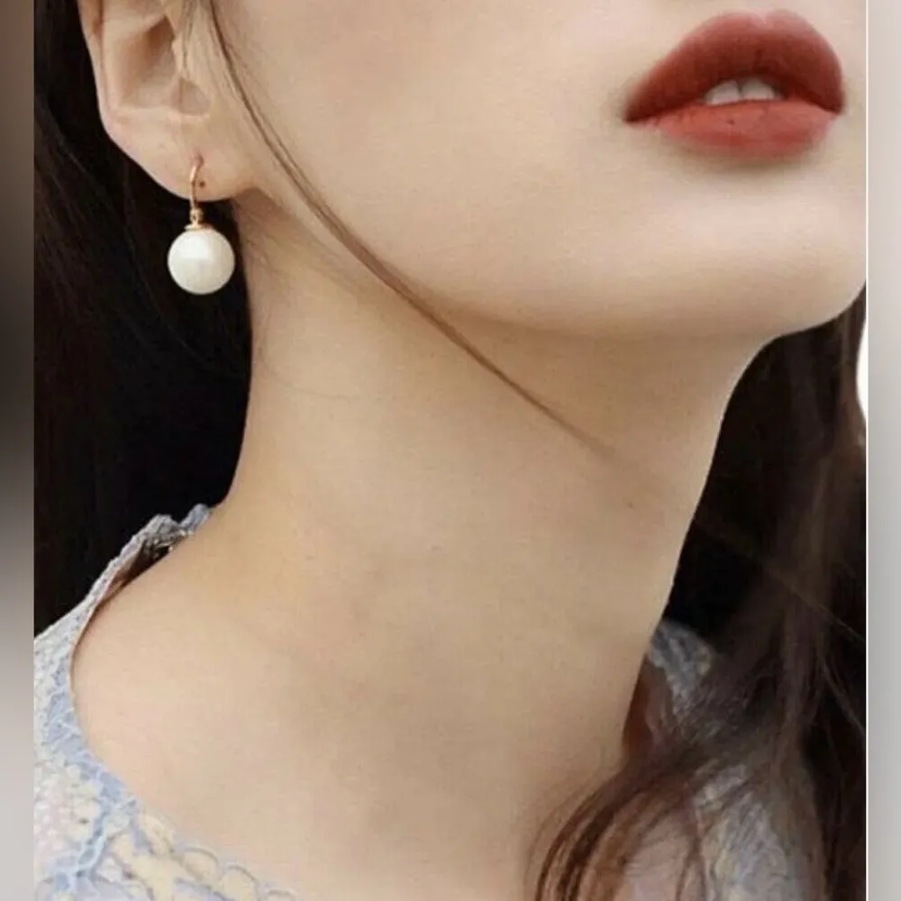 Kate Spade ♠️ Cream Pearl Gold-Plated Drop Earrings  - NWT - Image 3