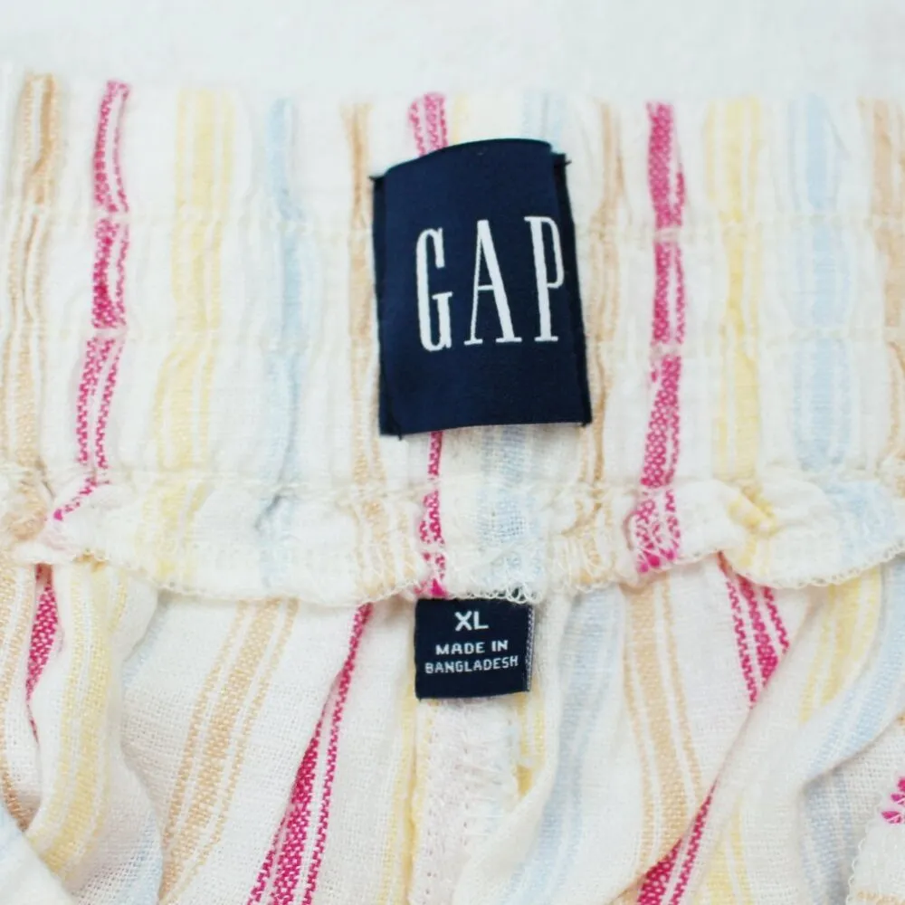NWT GAP multi colored striped linen shorts XL summer vacation - Image 8