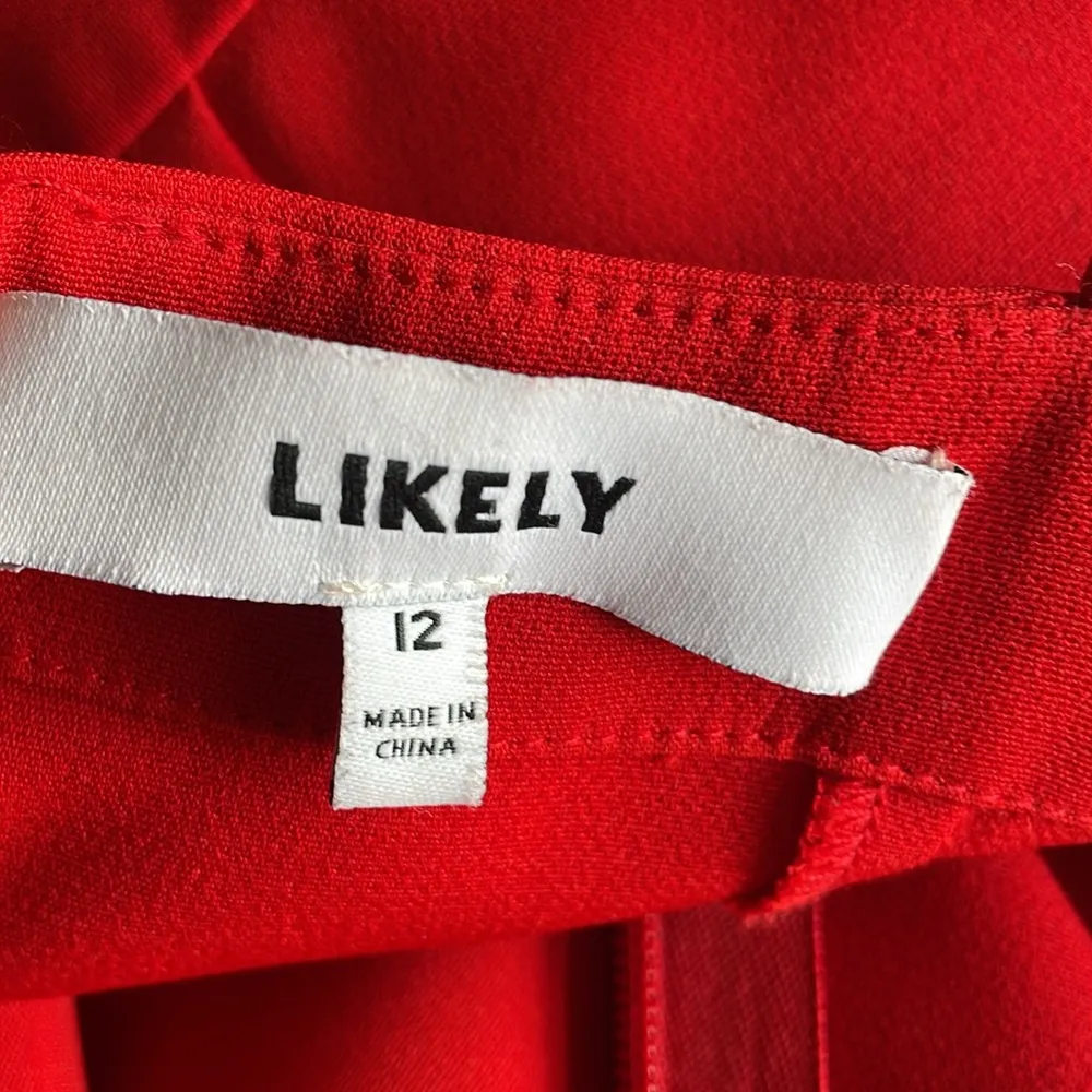 Likely Red Vivianna Asymmetrical Ruffle Single Strap Romper - Image 9