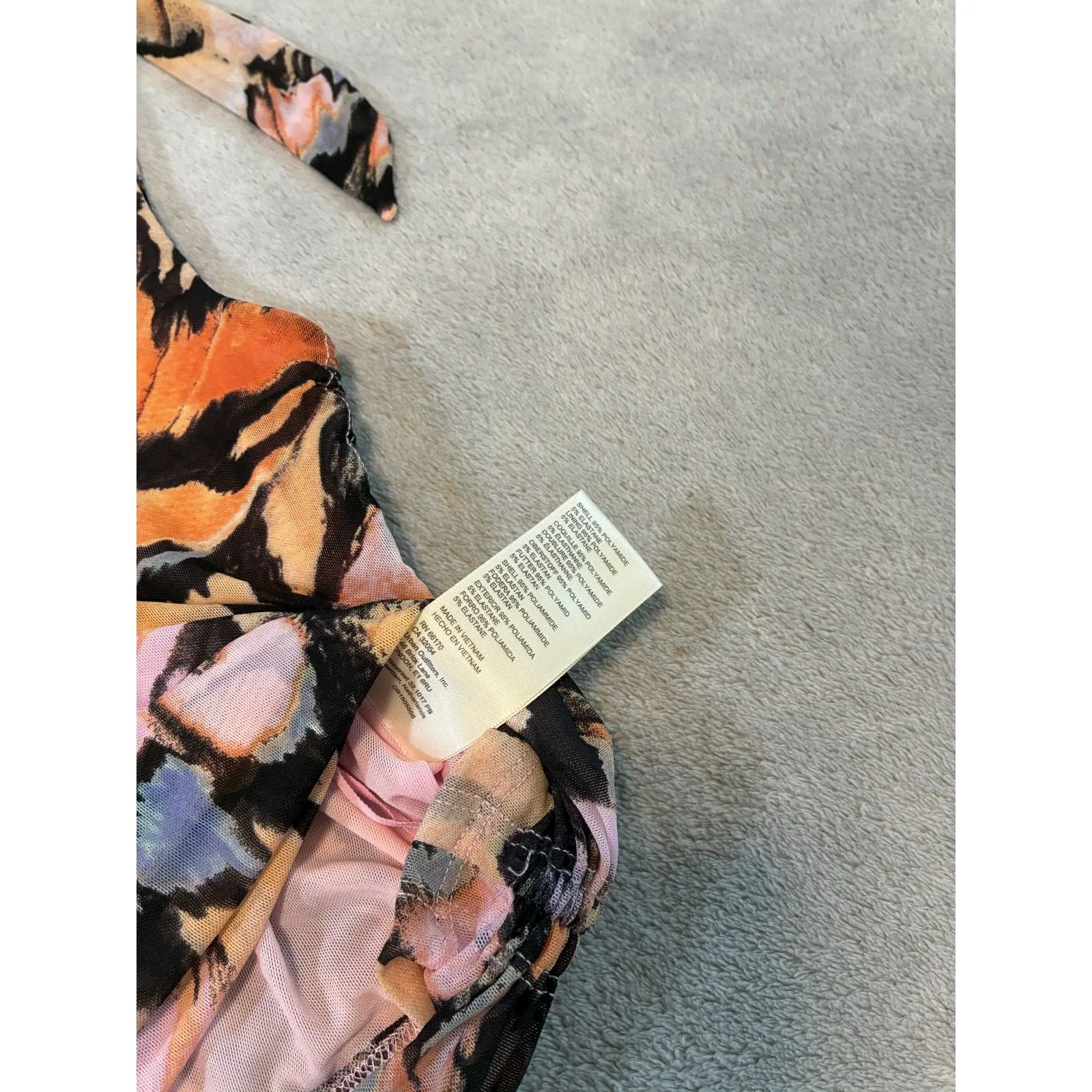 Free People Avenue Ruched Bow Strap Tank Top Small - Image 4