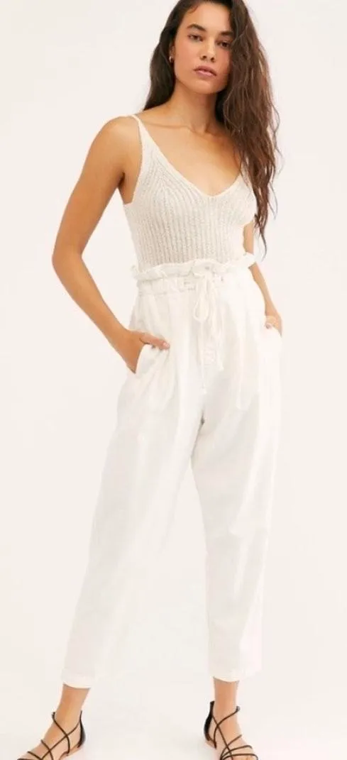 Margate Pleated Trousers High Rise Waisted Pants - Image 3