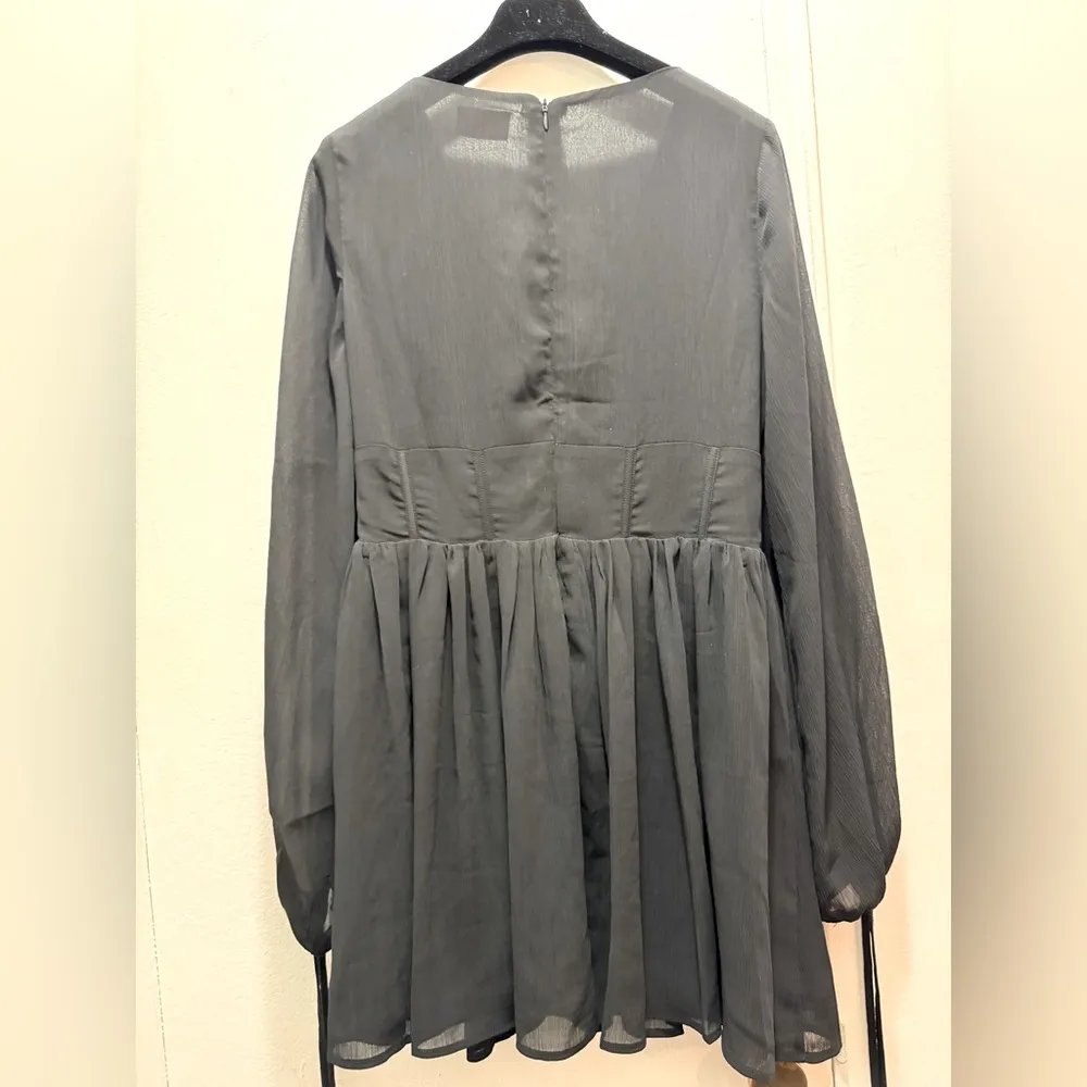 Revolve Showpo Calista Mini Dress in Black Size 6 - Image 9