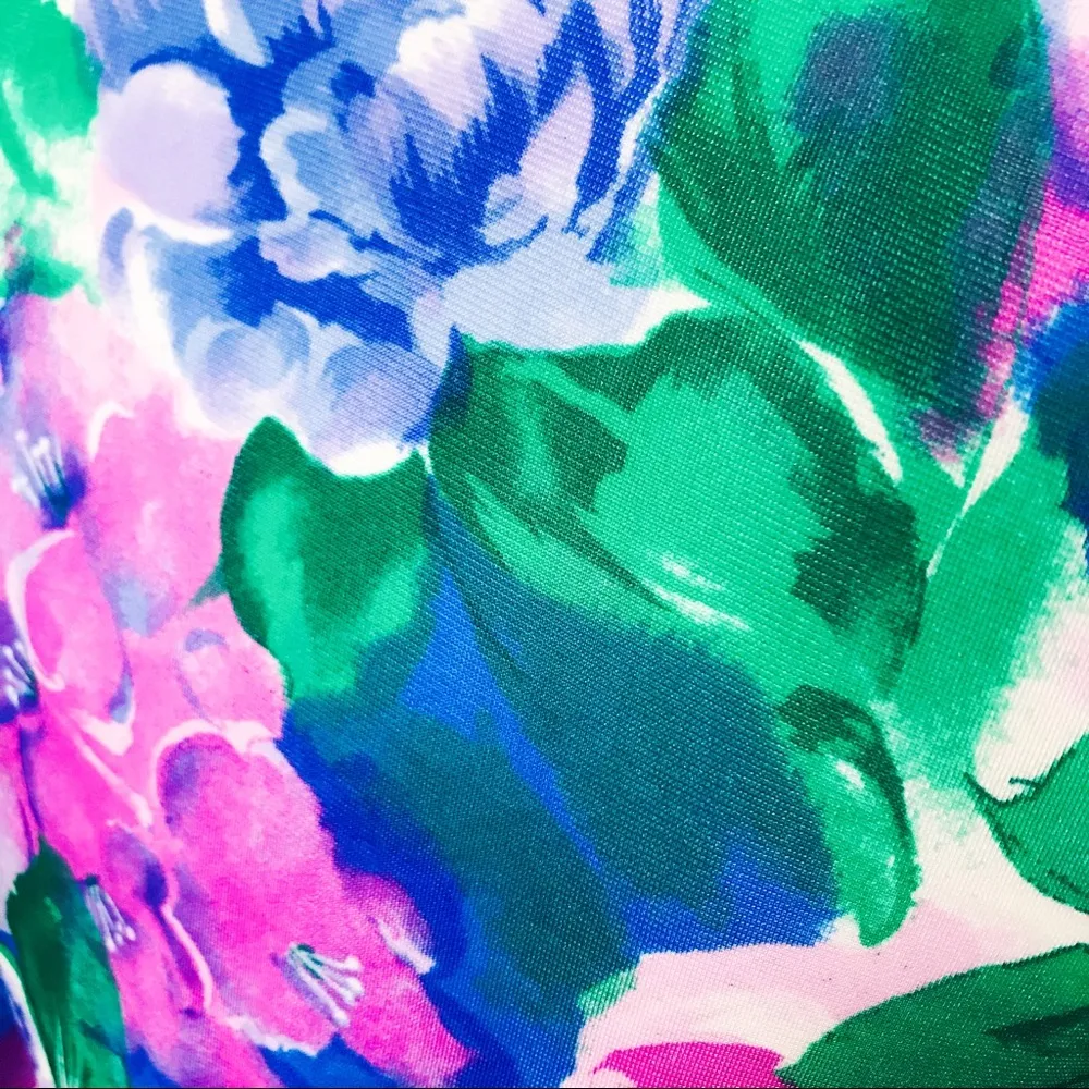 Vintage Knit Floral Robe | Size L Blue Size L - Image 10