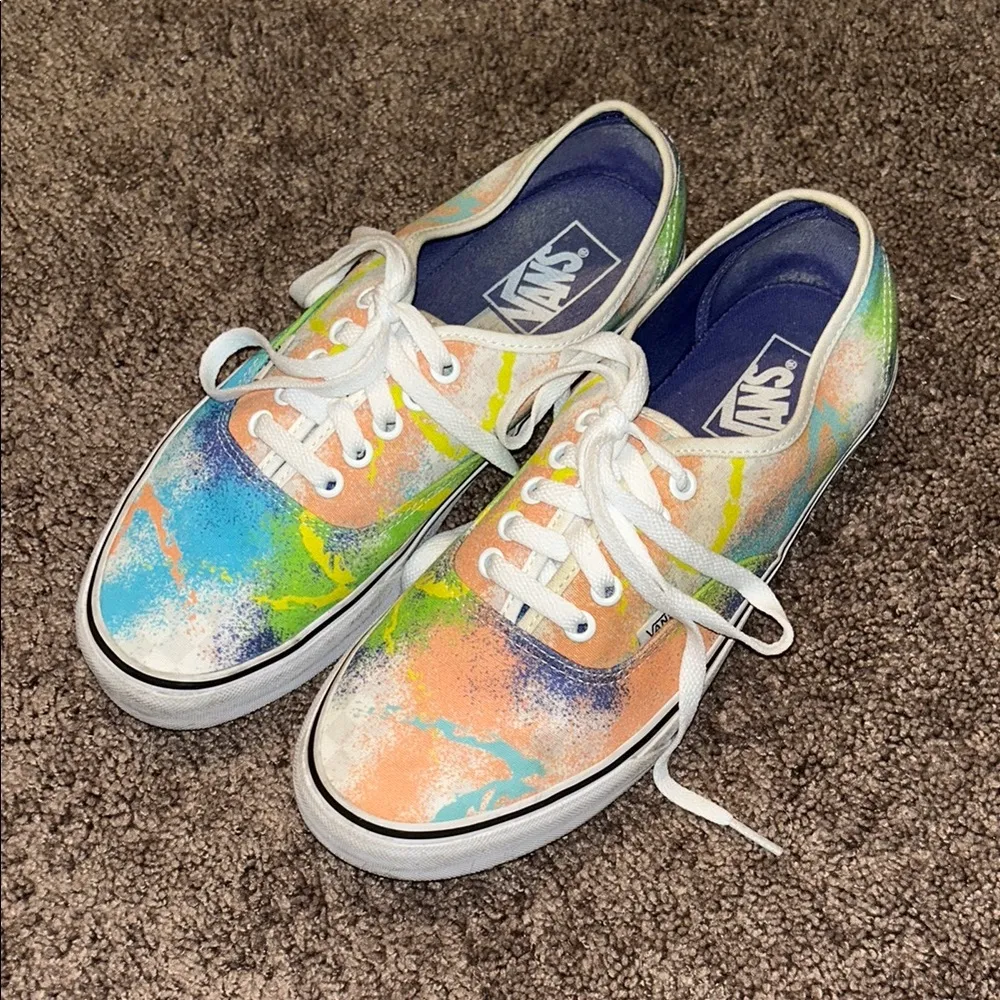 Vans Authentic Retro Mart Multi/True White Tie Dye unisex sneakers - Image 2