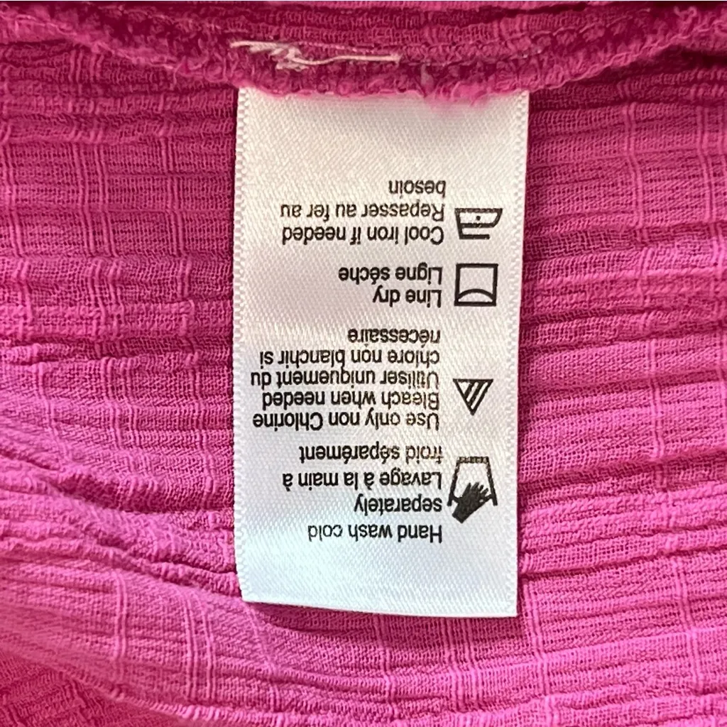 L Space NWT Mallorca Dress Medium Raspberry Pink Maxi Tiered Smocked Flowy - Image 9