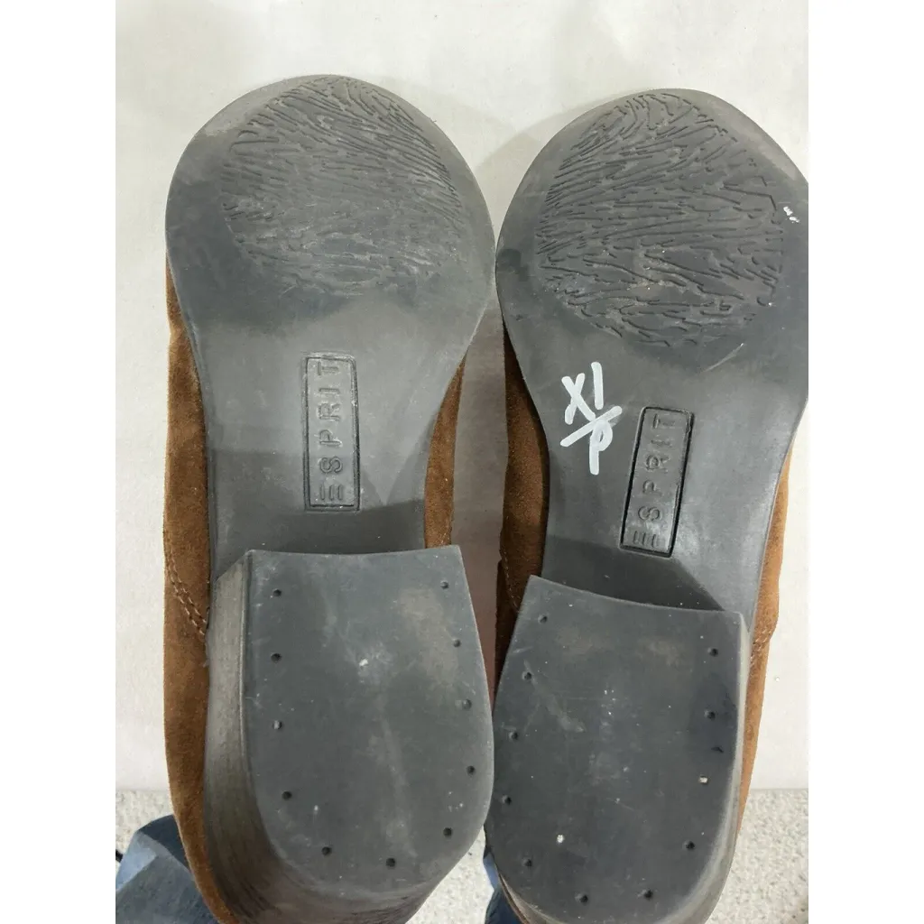 Womans Spirit Tracy Brown Faux Suede Stretch Ankle Boots Size 9 M - Image 8