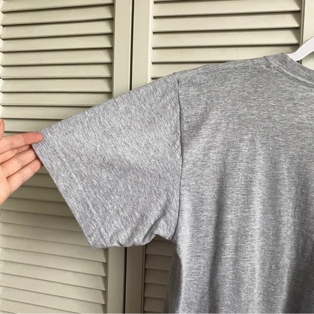 Serengetee Pocket Tee shirt Blue Plaid with Sunflowers Limited Edition medium - Image 3